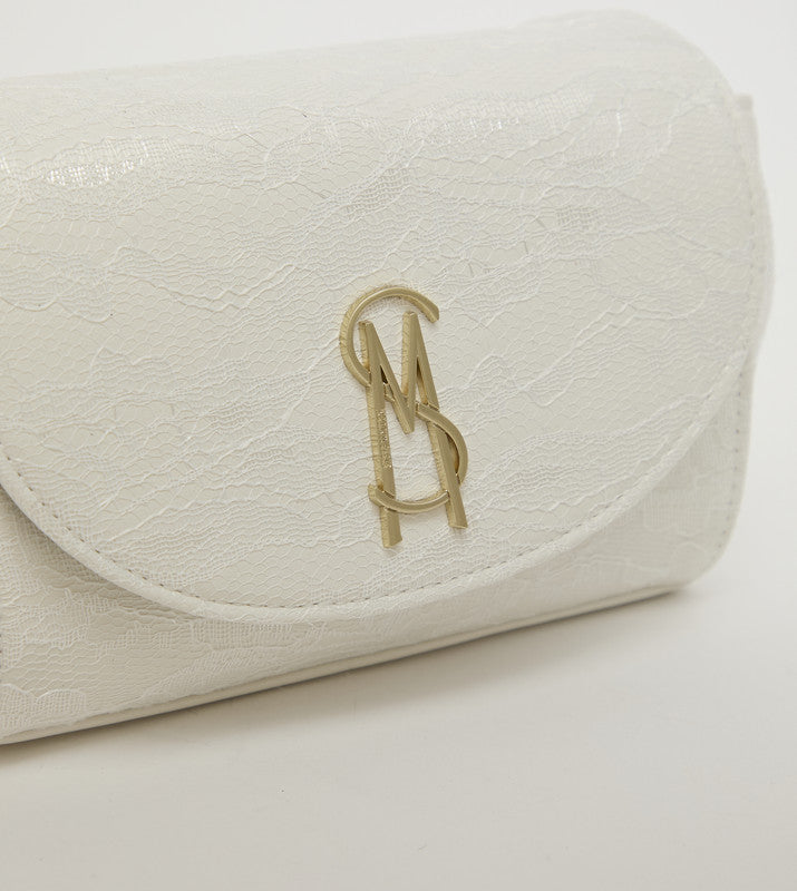 Bnylah White & Gold Women's Shoulder Bag - view 5