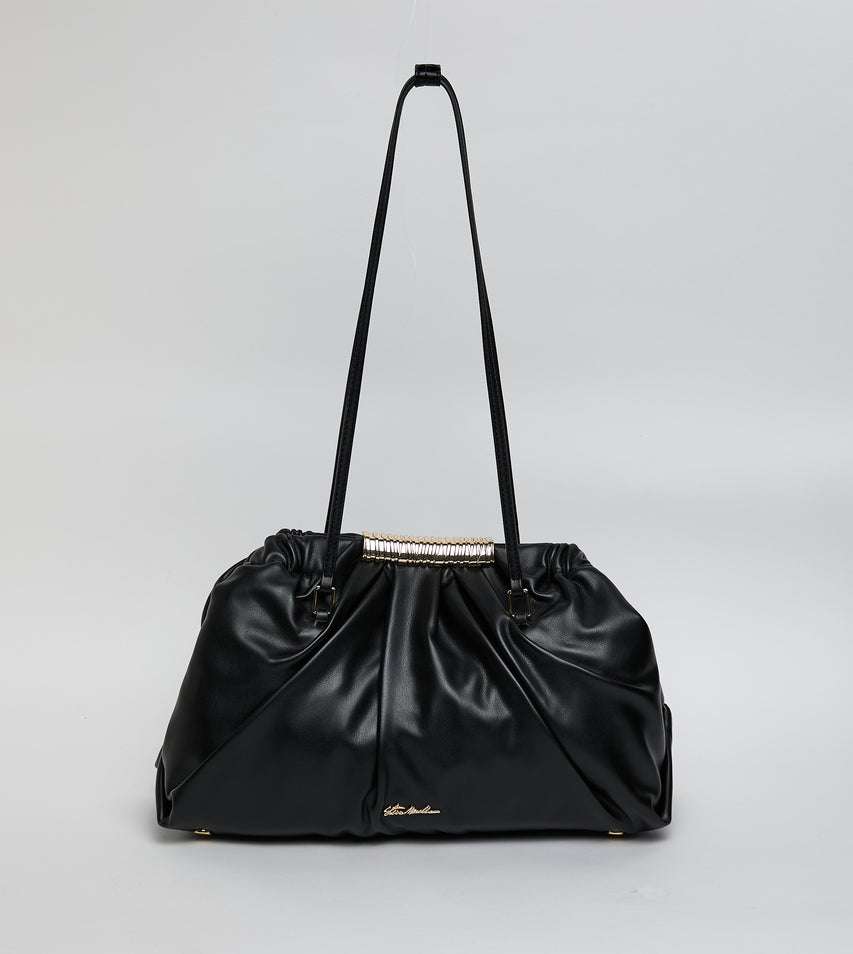 Bfranie Women's Black/Gold Satchel Bag – Steve Madden