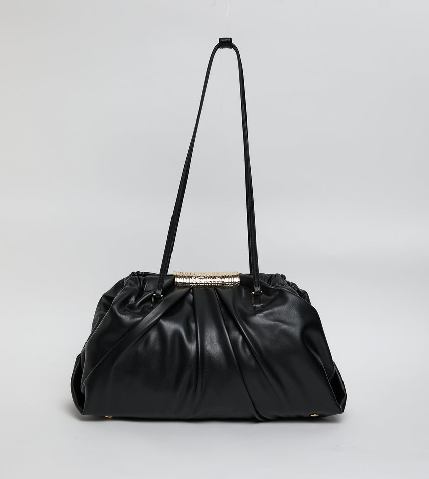 Bfranie Women's Black/Gold Satchel Bag – Steve Madden, view 4