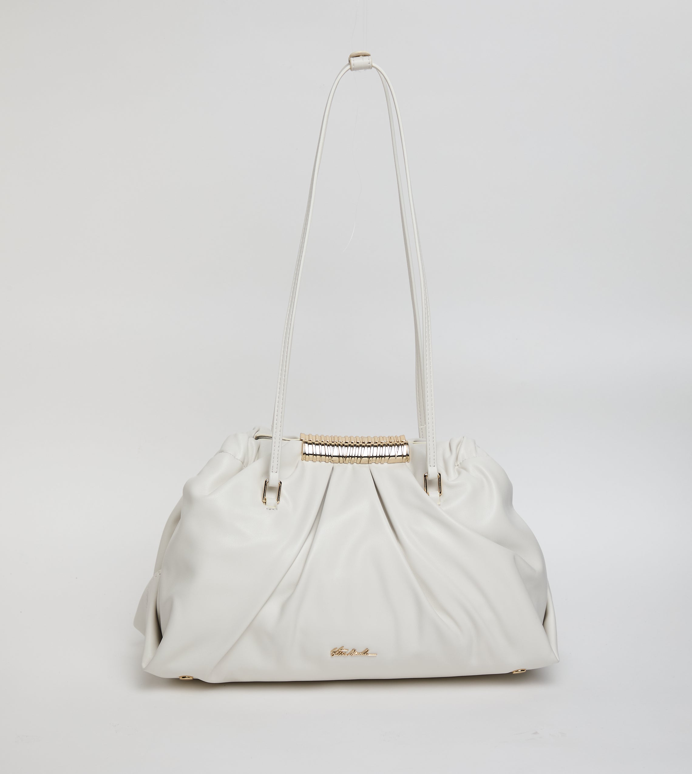Bfranie Women's White/Gold Satchel Bag