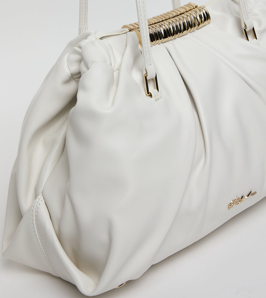 Bfranie Women's White/Gold Satchel Bag - view 2