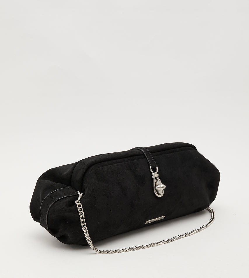 Bsuzette Women's Black & Silver Clutch - view 2