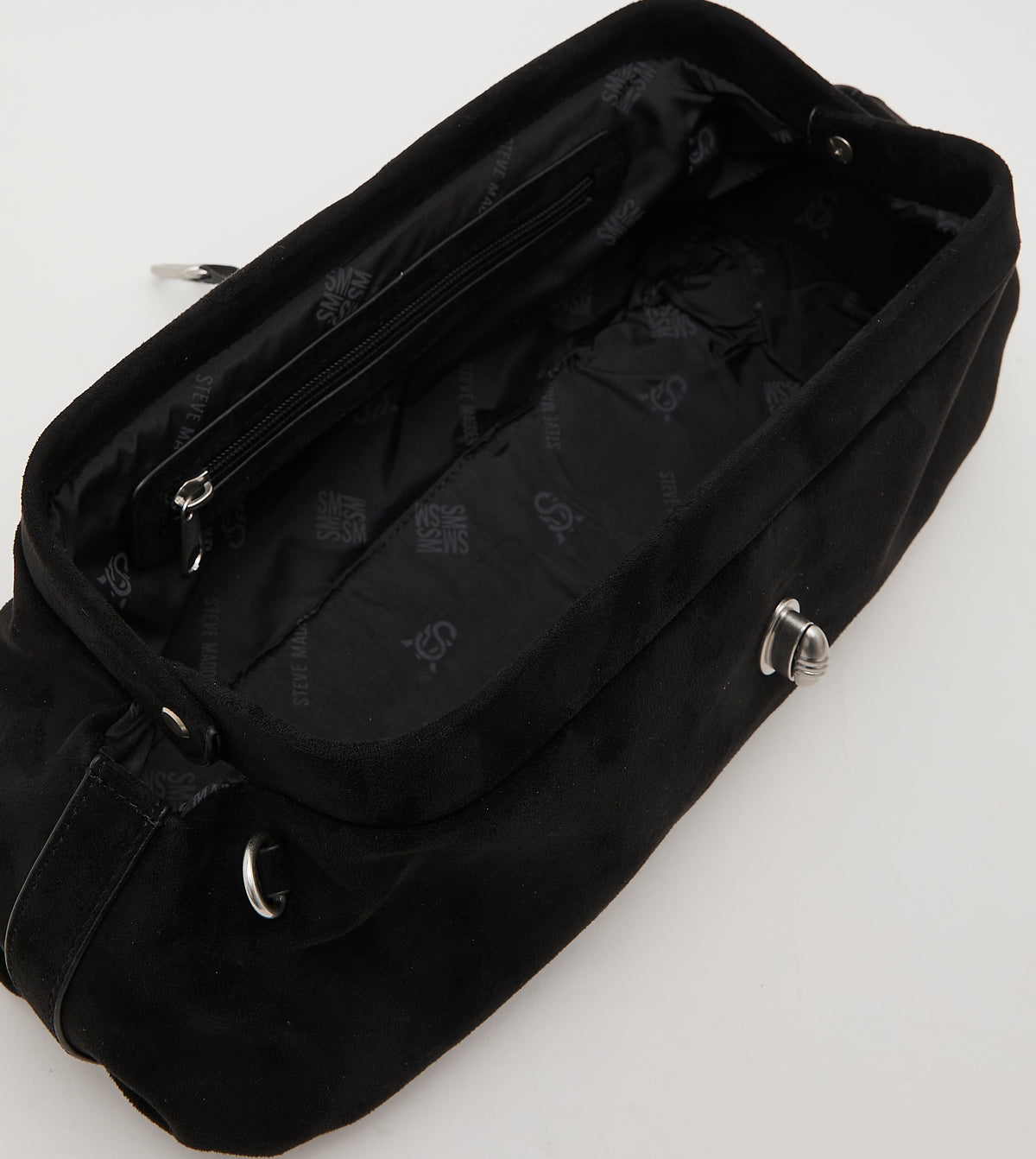 Bsuzette Women's Black & Silver Clutch - view 7