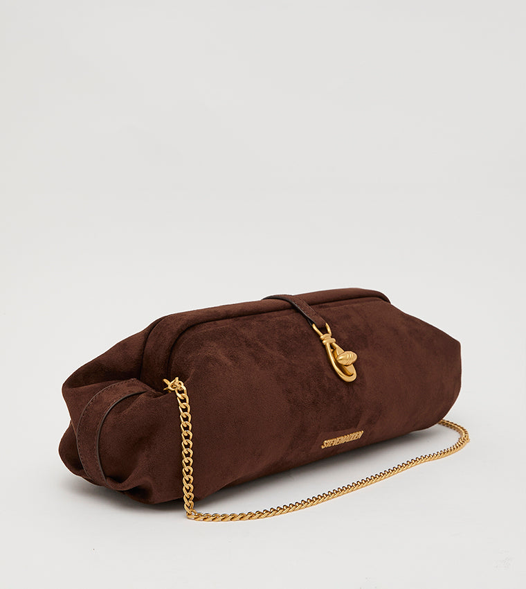 Bsuzette Women's Brown & Gold Clutch - view 2