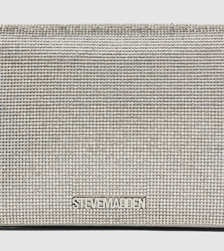 BSYLVIA SILVER CLUTCH