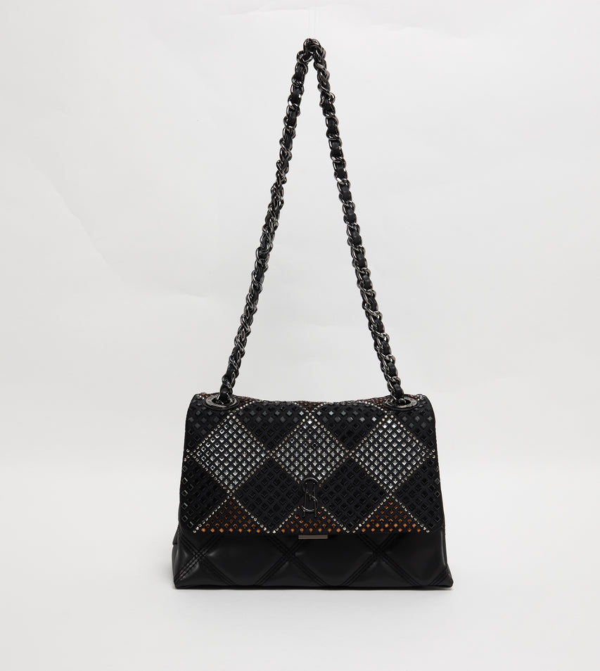 Badalind Women's Black Multicolor Satchel Bag - view 6