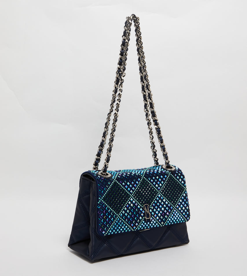 Badalind Women's Blue Satchel Bag