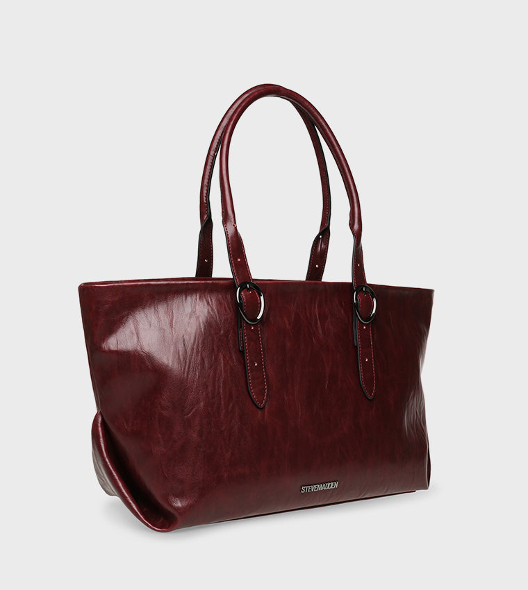 Harleen Women's Wine/Black Tote Bag