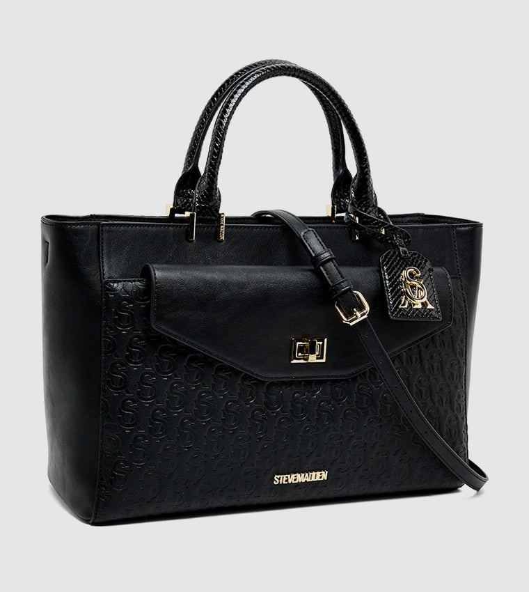 Belmont Women's Black Multicolor Satchel