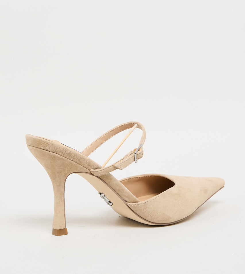 BRECKI TAUPE SUEDE SANDALS - view 6