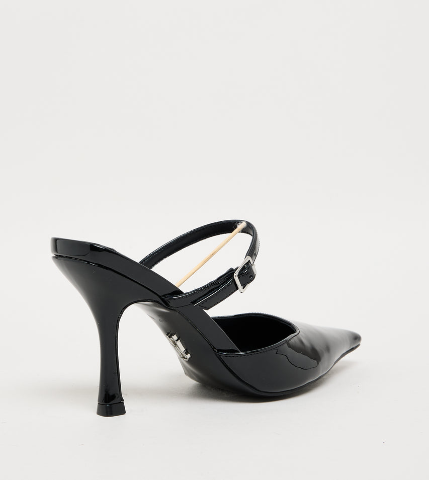 BRECKI BLK PATENT HEELS - view 6