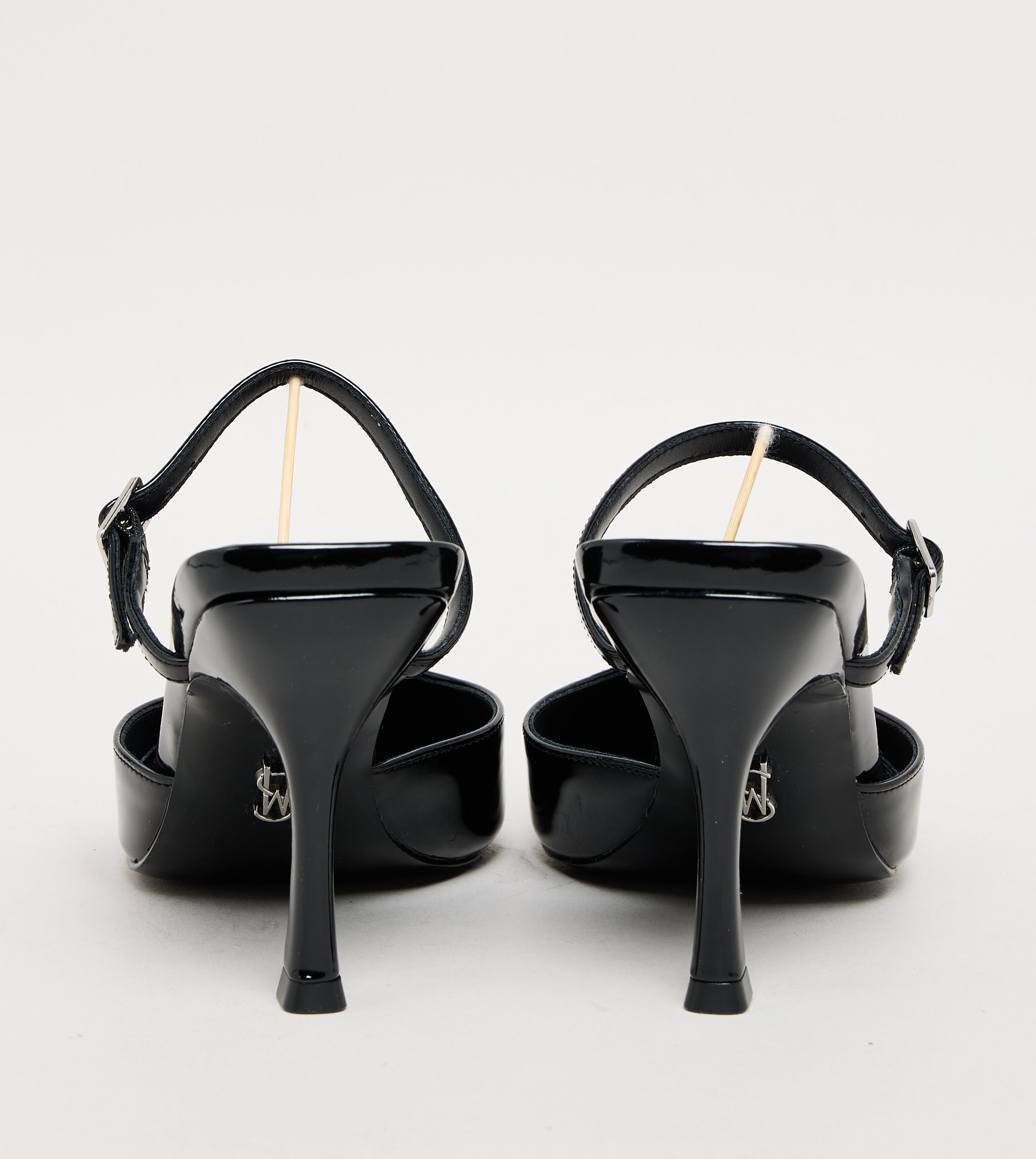 BRECKI BLK PATENT HEELS - view 4