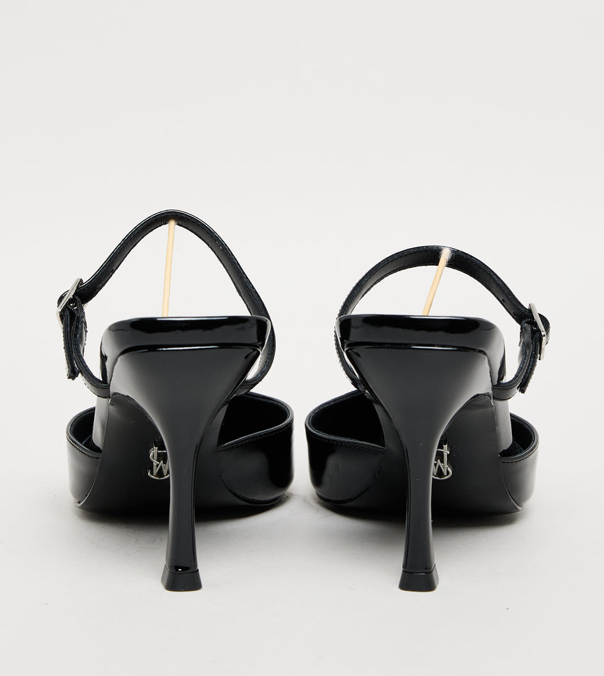 BRECKI BLK PATENT HEELS - view 4