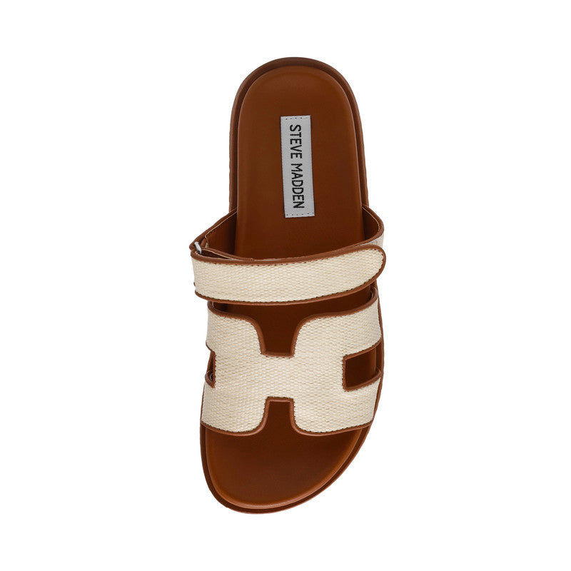 Mayven-Cn Cream Women's Flat Sandals - view 3