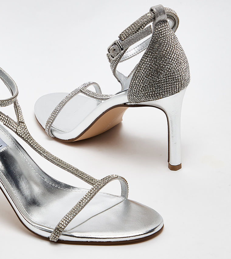 GRANDE SILVER BALLET FLATS