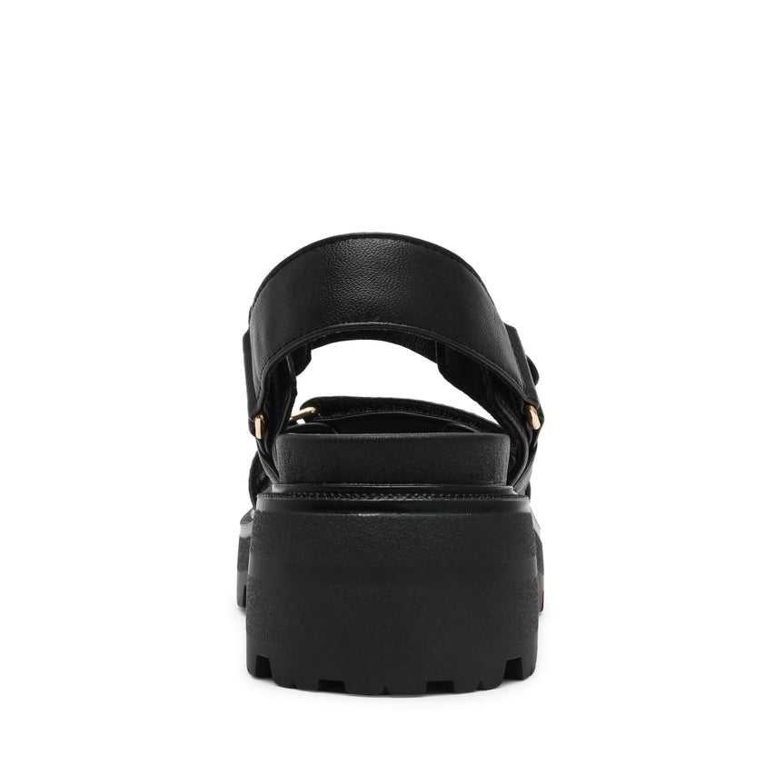 Supermona Women's Black Leather Sandals - view 7