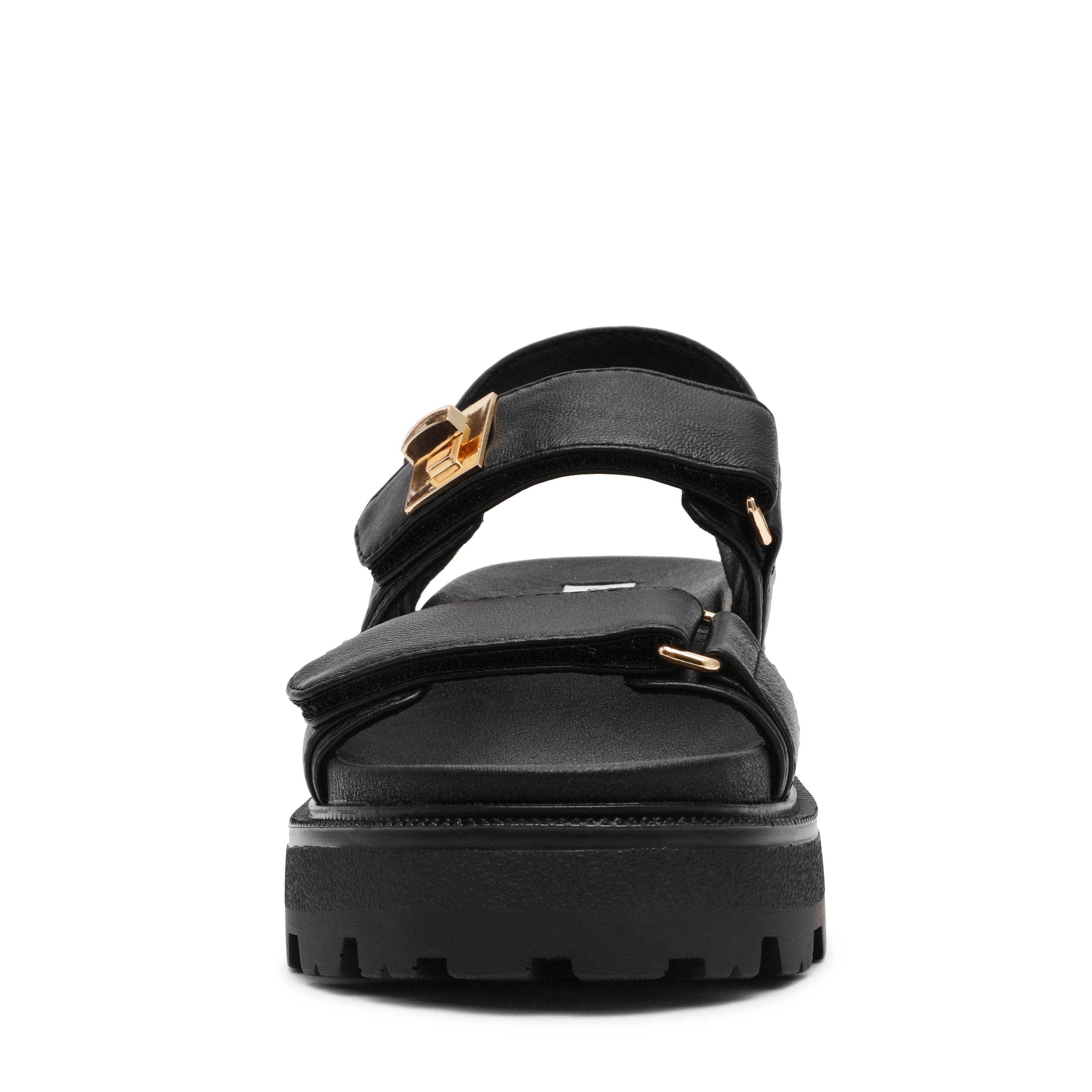 Supermona Women's Black Leather Sandals - view 8