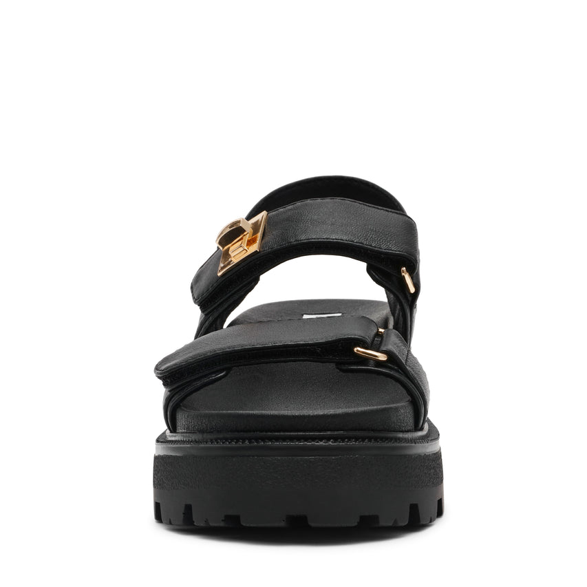 Supermona Women's Black Leather Sandals - view 8
