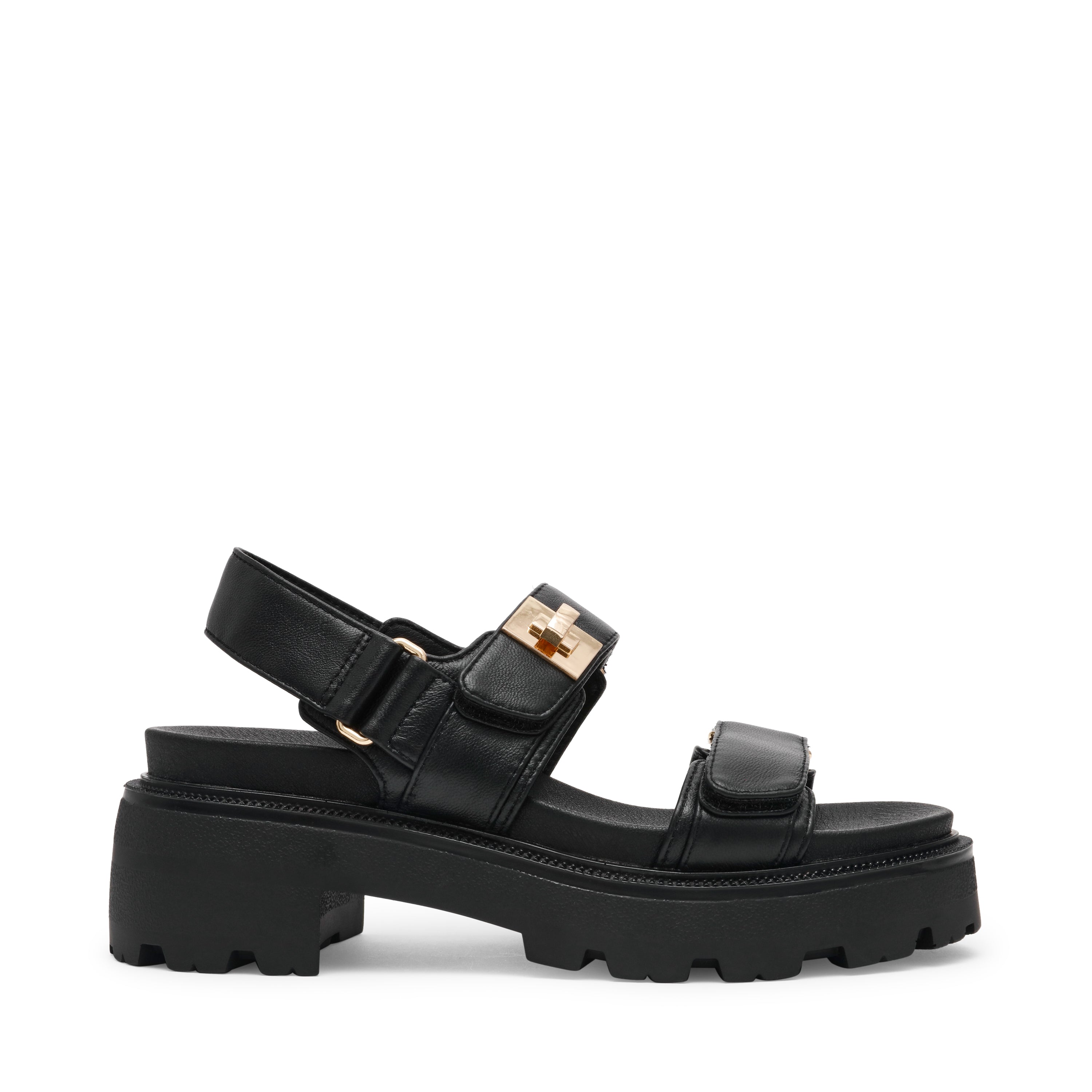 Supermona Women's Black Leather Sandals - view 9