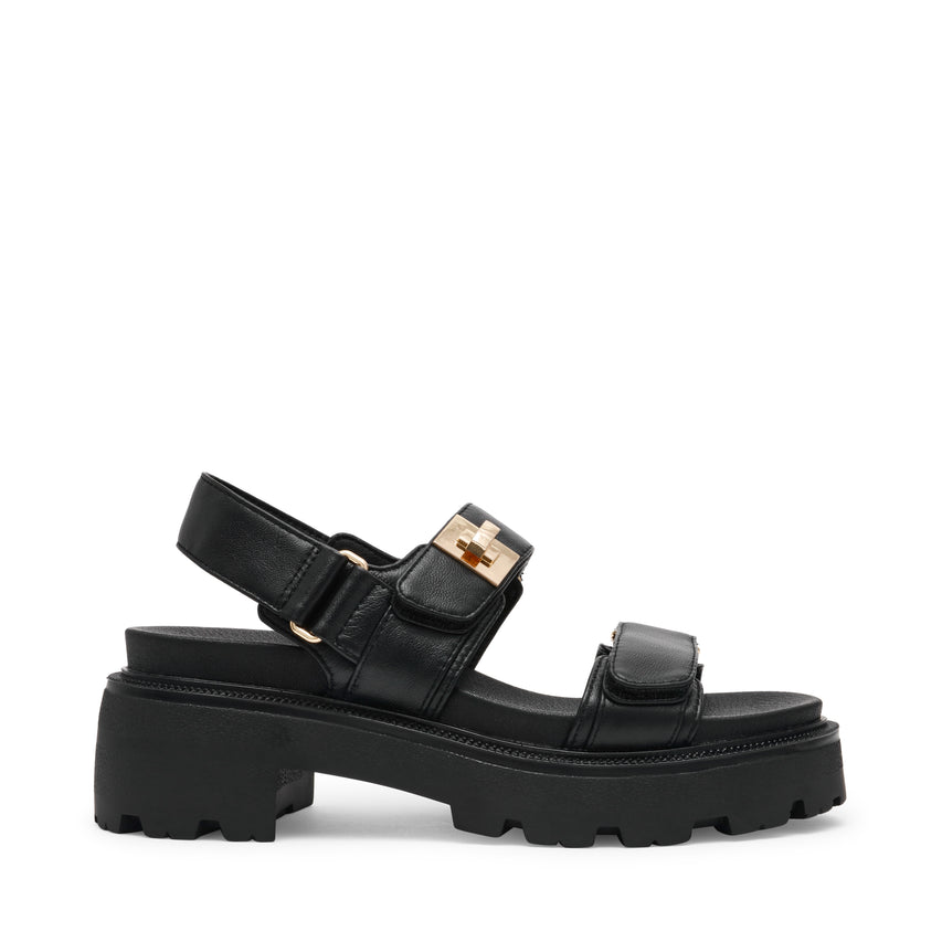 Supermona Women's Black Leather Sandals - view 9
