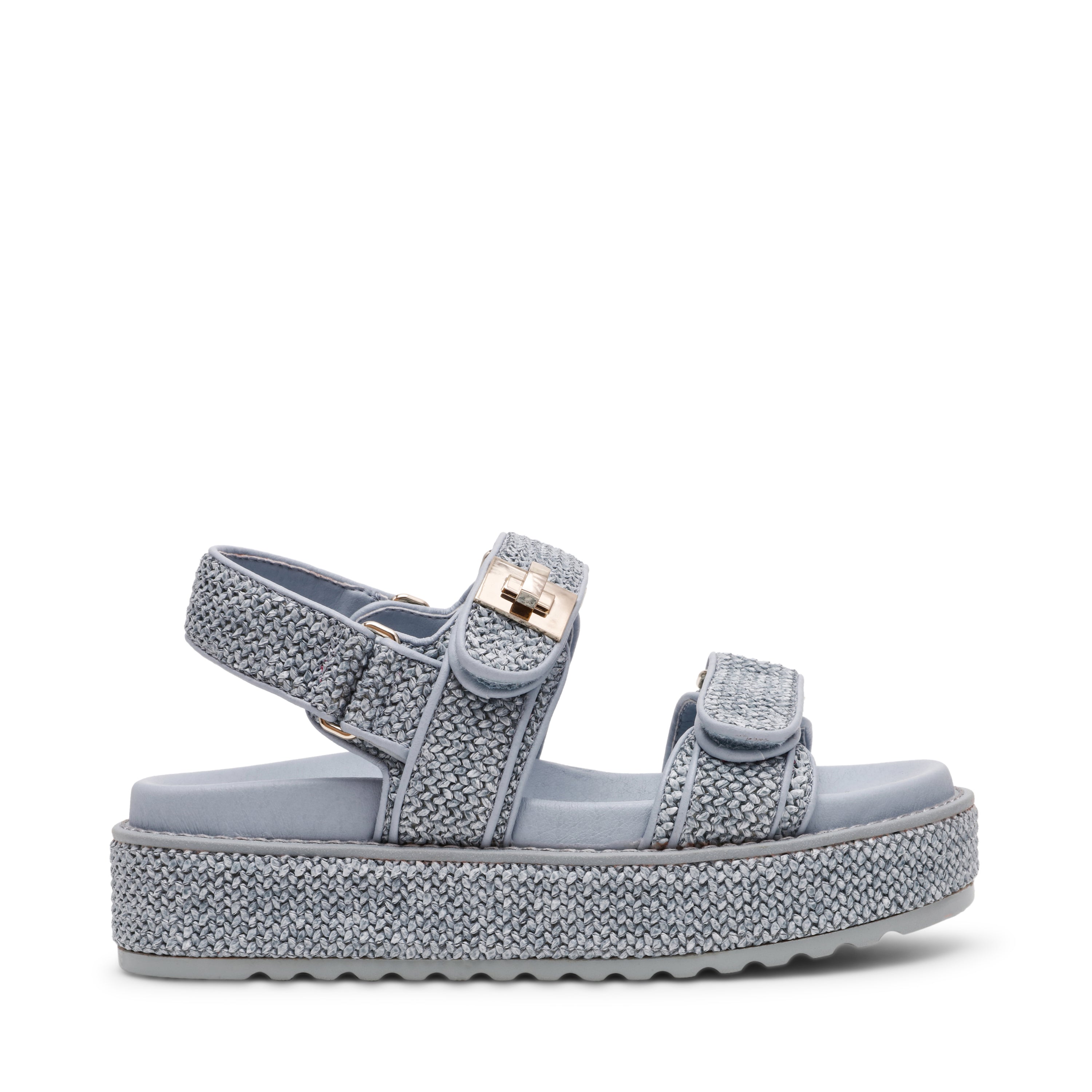 Bigmona Women's Blue Raffia Sandals - view 7