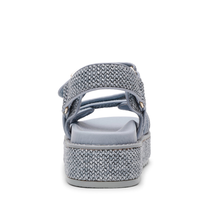Bigmona Women's Blue Raffia Sandals - view 5