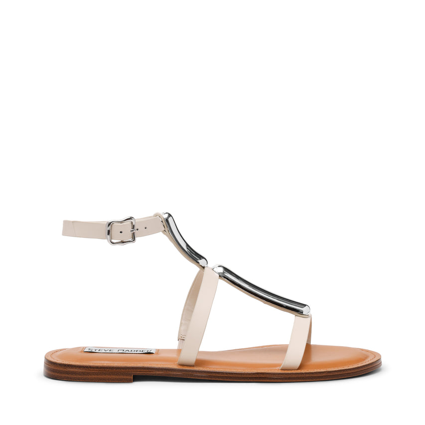 Alma Women's Bone Leather Flat Sandals - view 3