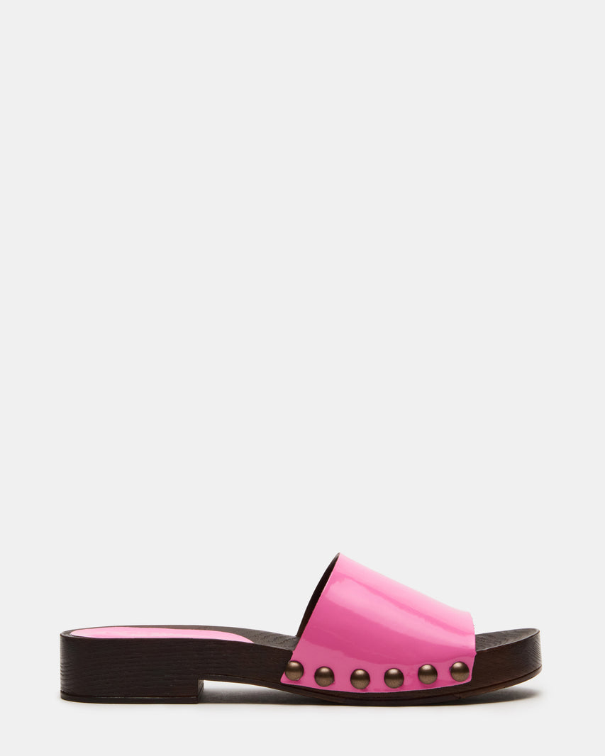 CENTO PINK PATENT FLAT SANDALS