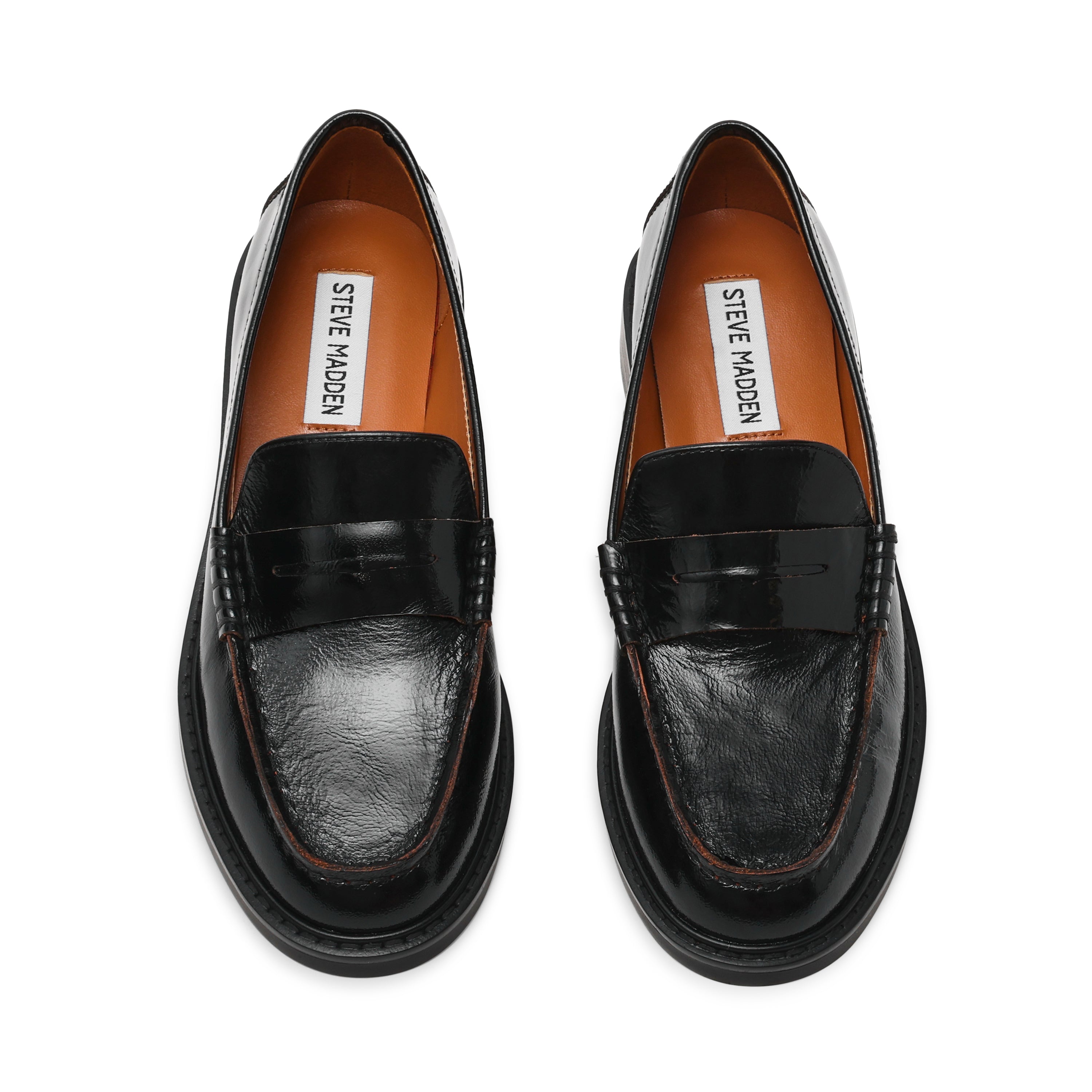 Adison Men's Black Leather Loafers & Mocassins - view 4