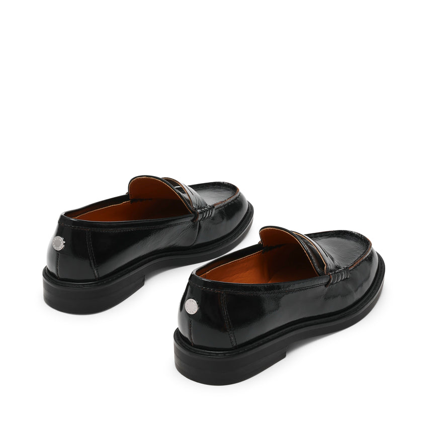 Adison Men's Black Leather Loafers & Mocassins - view 2
