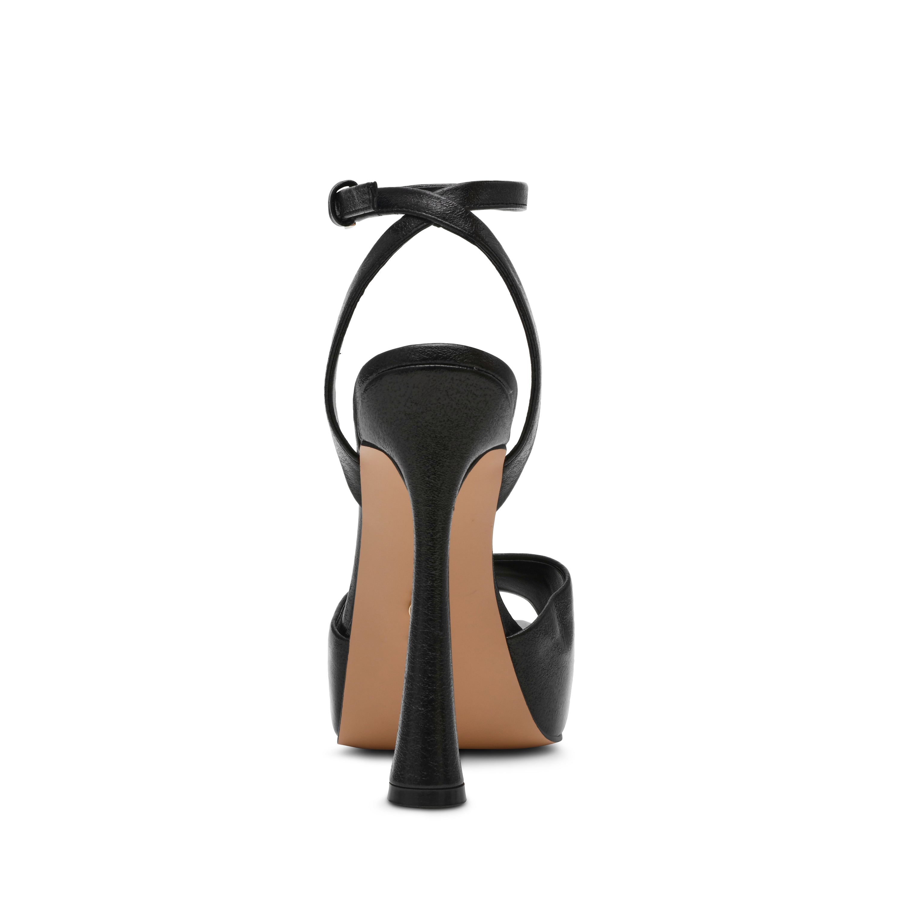 SASS BLACK LEATHER HEELS