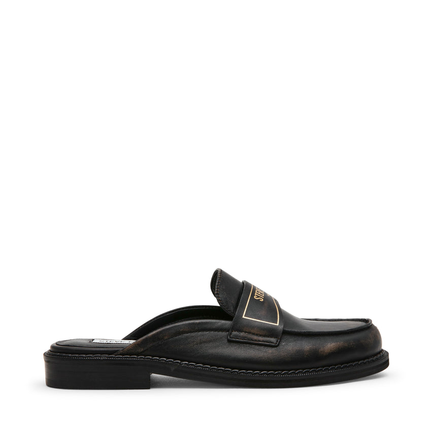 Moxxie Women's Black Leather Flat Sandals - view 6