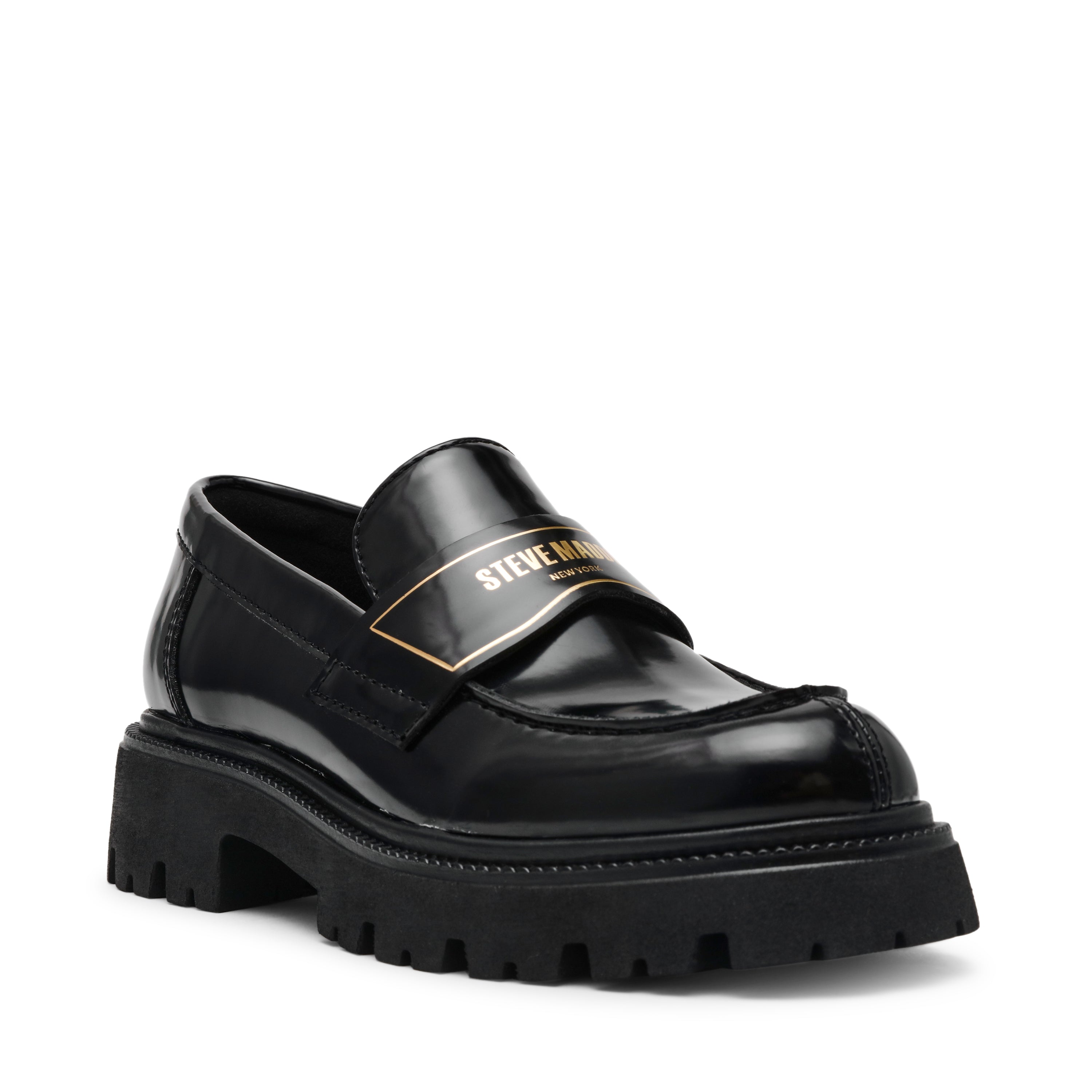 File-Away Women's Black Box Leather Loafers