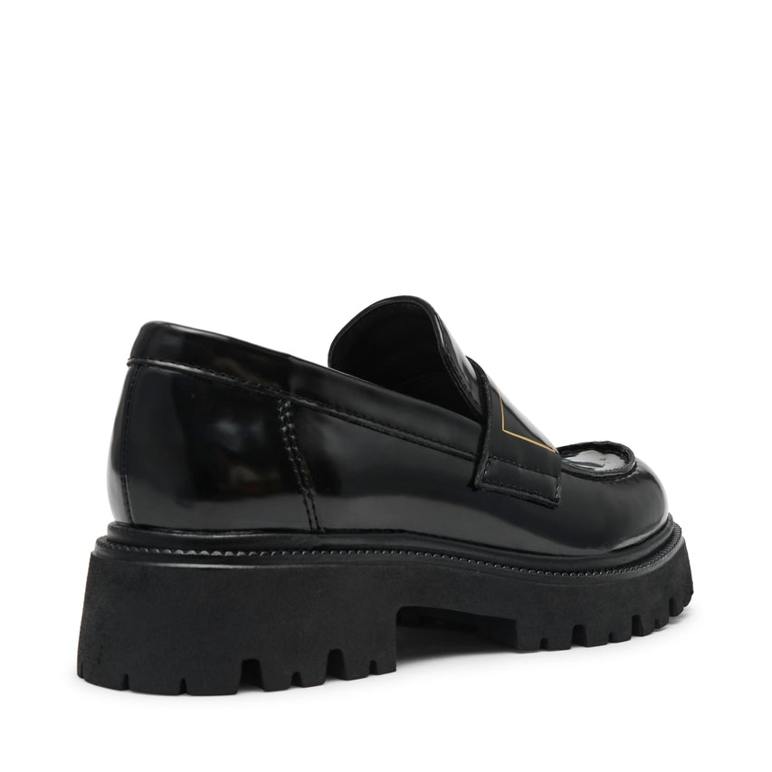 File-Away Women's Black Box Leather Loafers - view 6