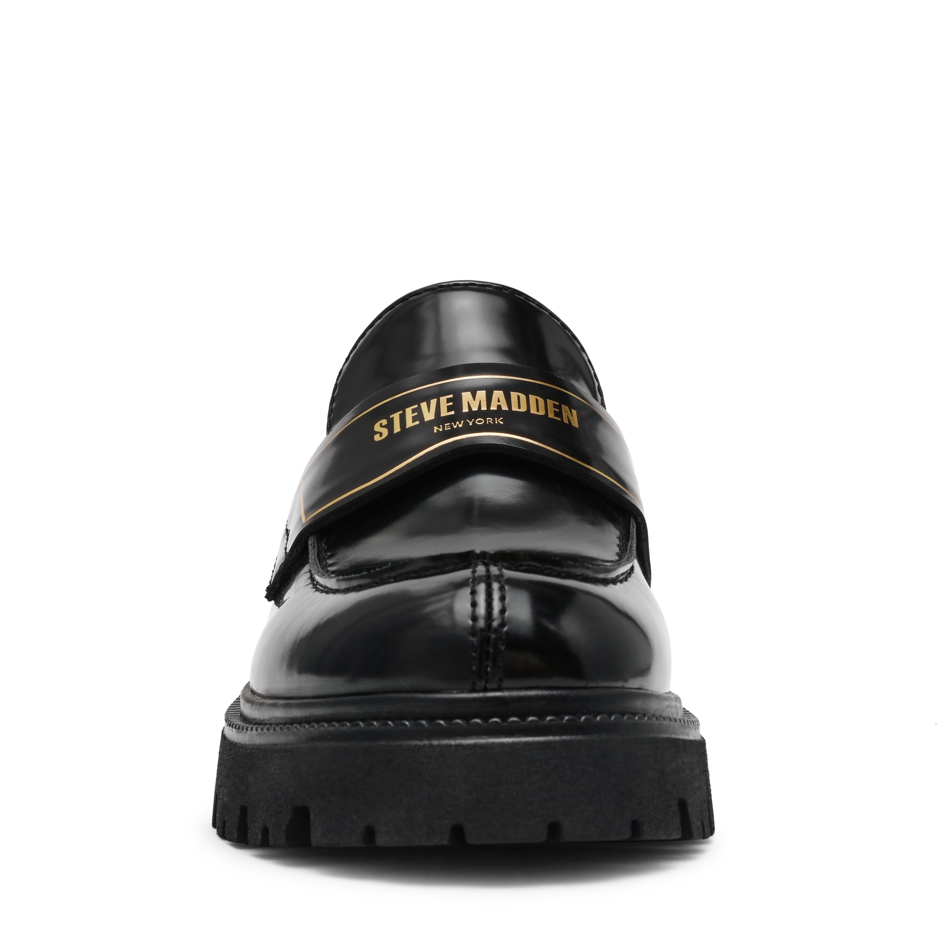 File-Away Women's Black Box Leather Loafers - view 8