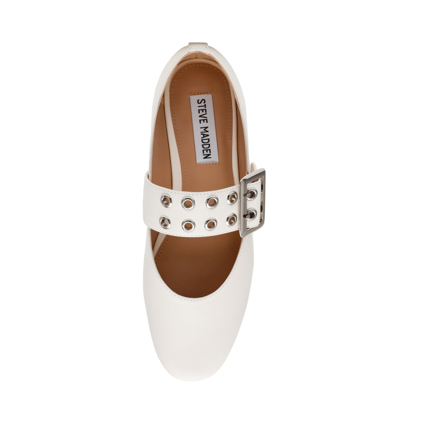 Atlantica Women's Ivory Leather Ballerinas - view 3