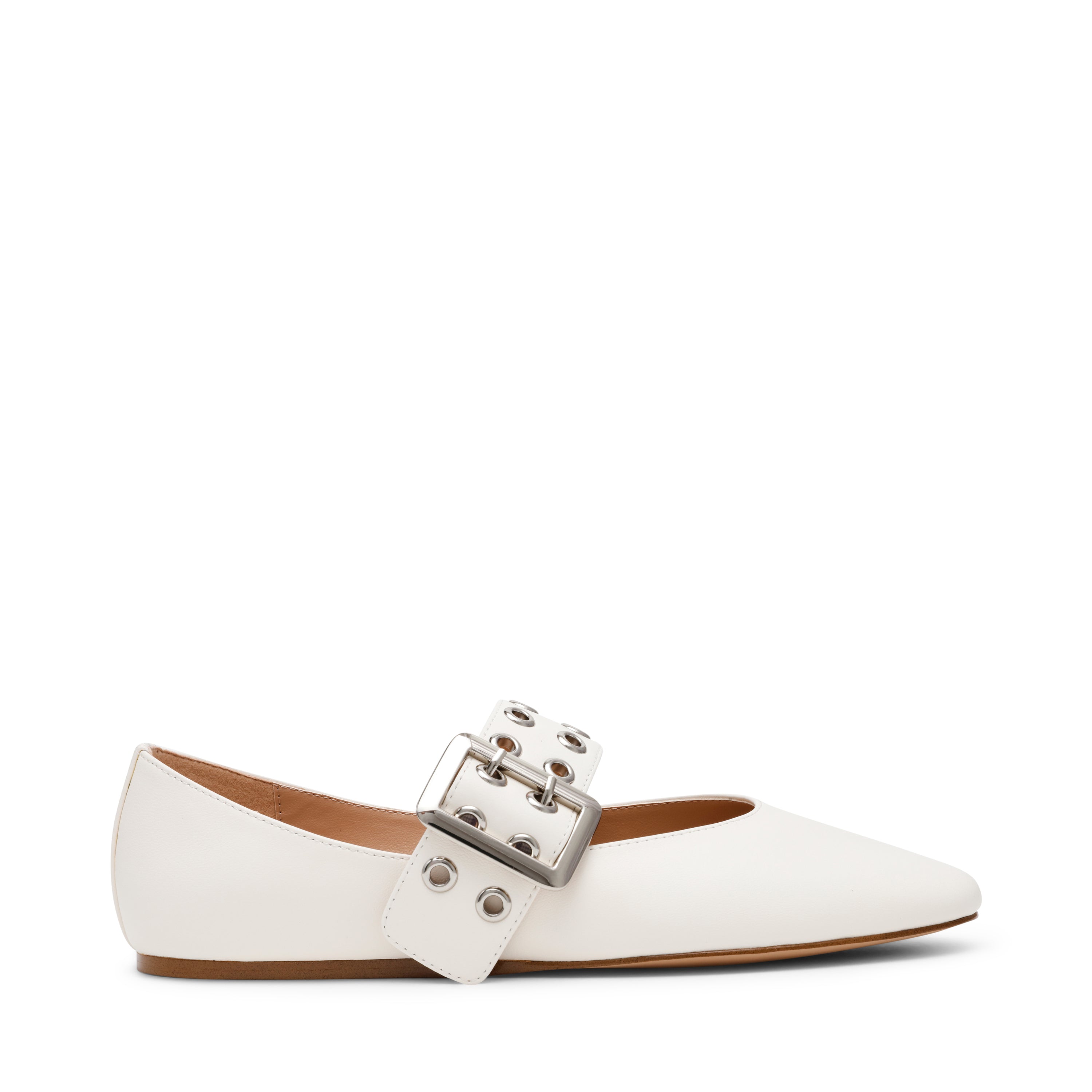 Atlantica Women's Ivory Leather Ballerinas - view 6