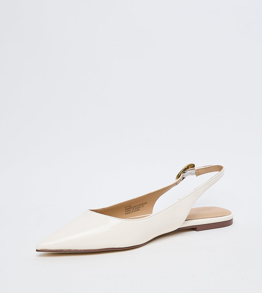 OTTIE LIGHT YELLOW FLAT SANDALS