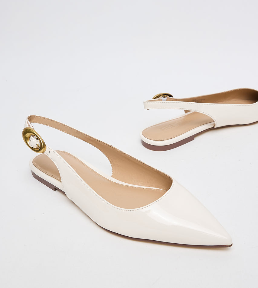 OTTIE LIGHT YELLOW FLAT SANDALS