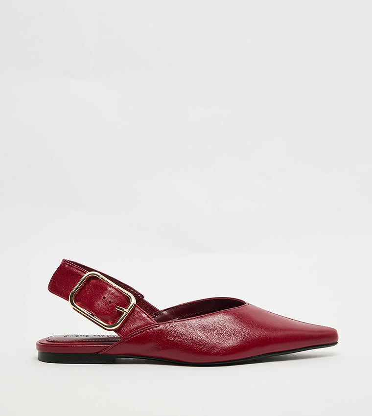 Sianna Women's Red Leather Heels