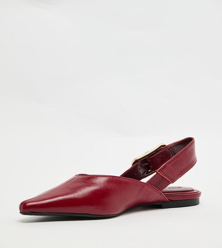 Sianna Women's Red Leather Heels