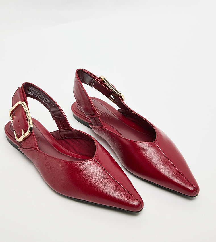 Sianna Women's Red Leather Heels