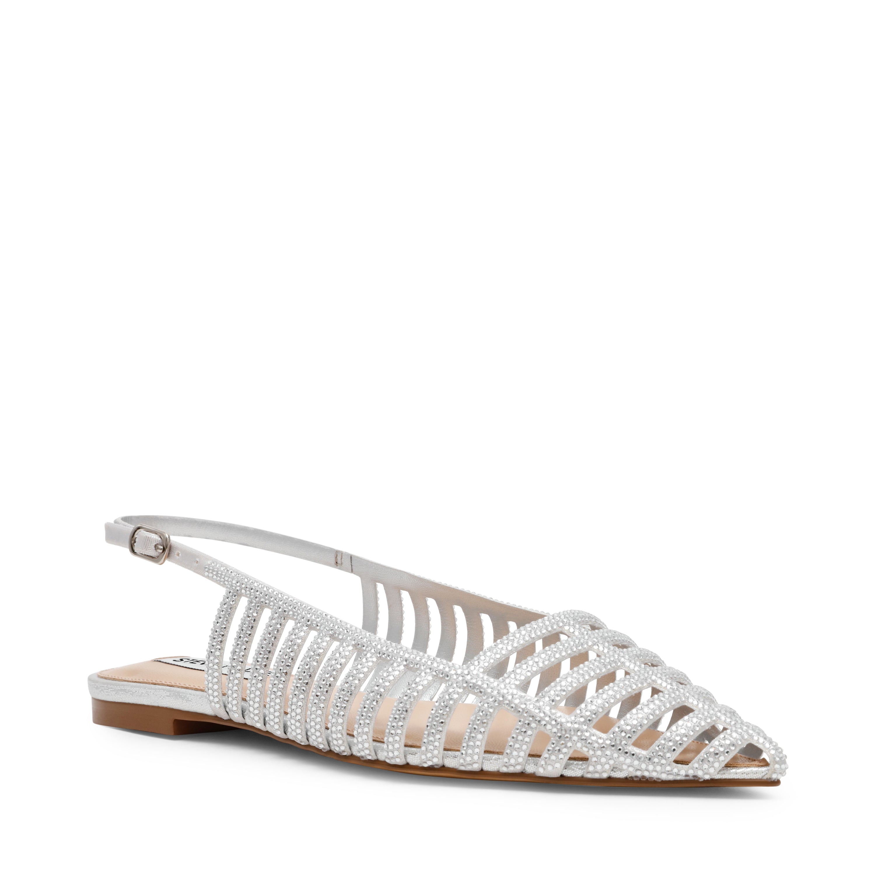 LULLABY SILVER FLAT SANDALS