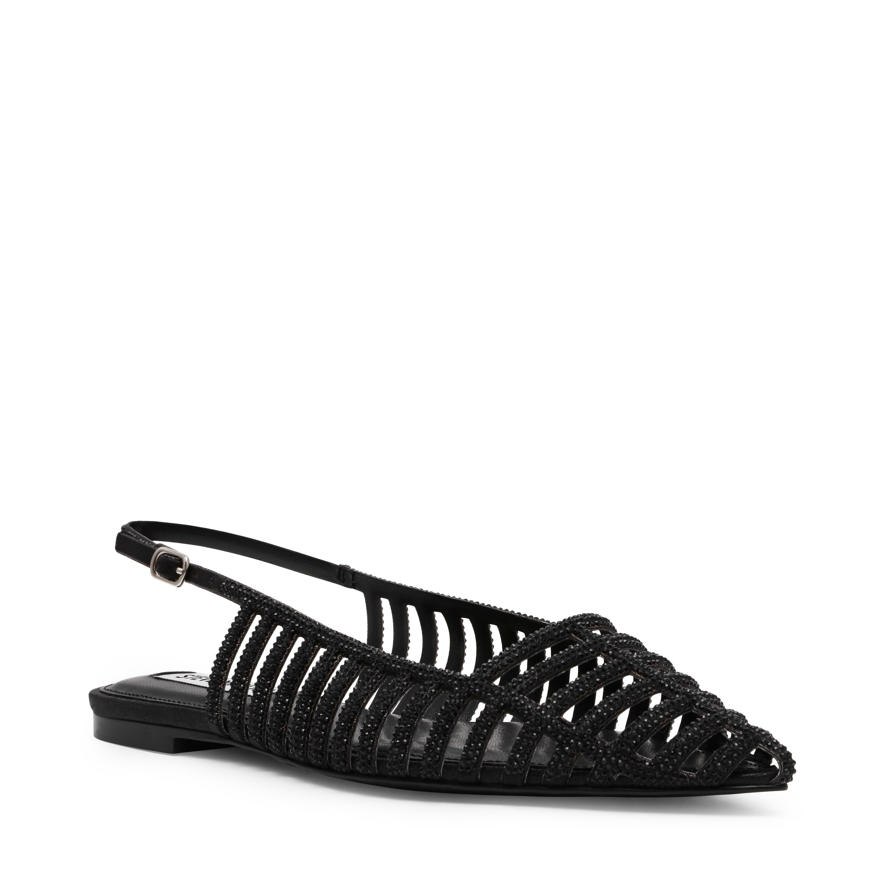 LULLABY BLACK FLAT SANDALS
