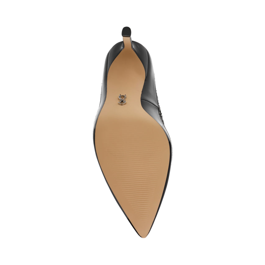 Saxxon Women's Black Patent Sandals