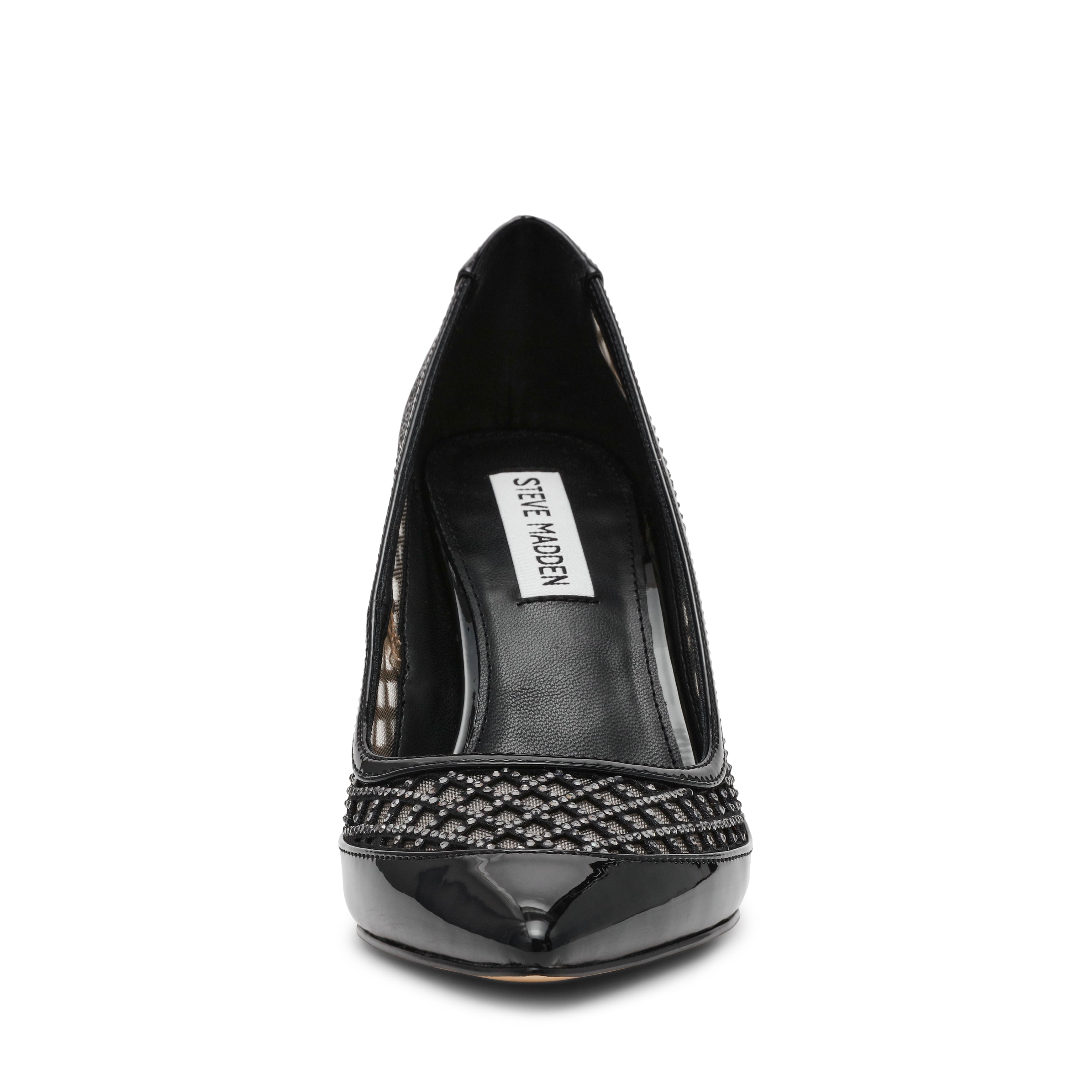 Saxxon Women's Black Patent Sandals