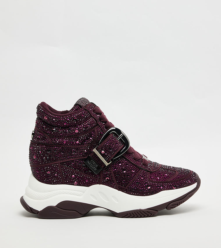 MILLSTONE DARK CHERRY LACQUER SNEAKERS