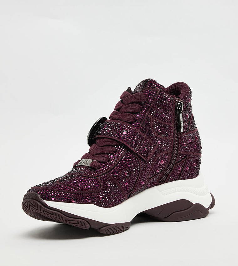 MILLSTONE DARK CHERRY LACQUER SNEAKERS