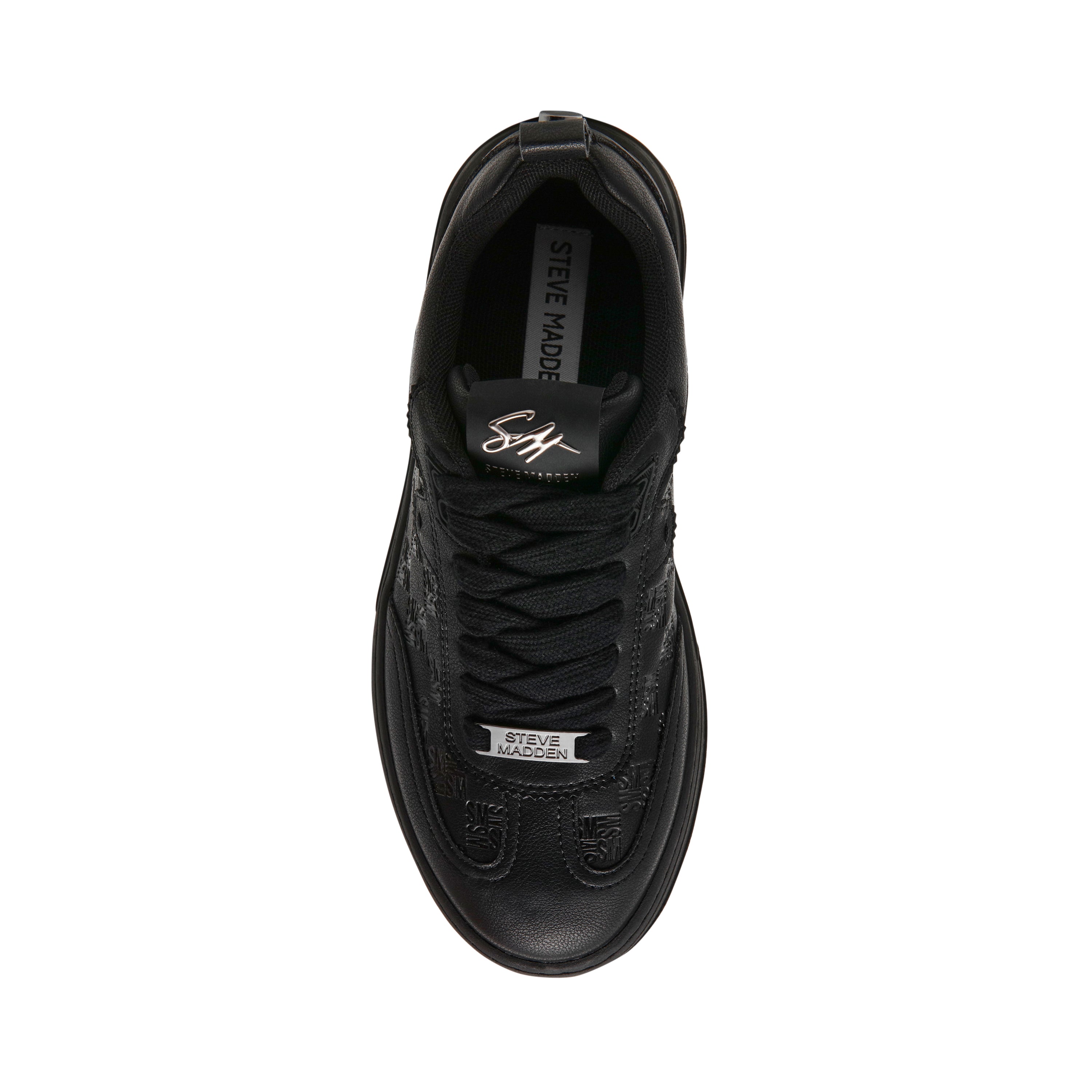 CATAPULT BLACK ACTION LEATHER SNEAKERS