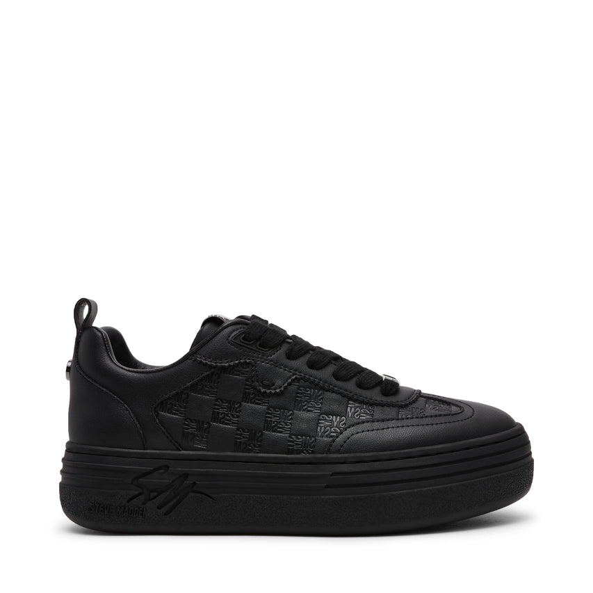 CATAPULT BLACK ACTION LEATHER SNEAKERS